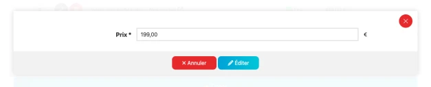 Édition directe dans les listes