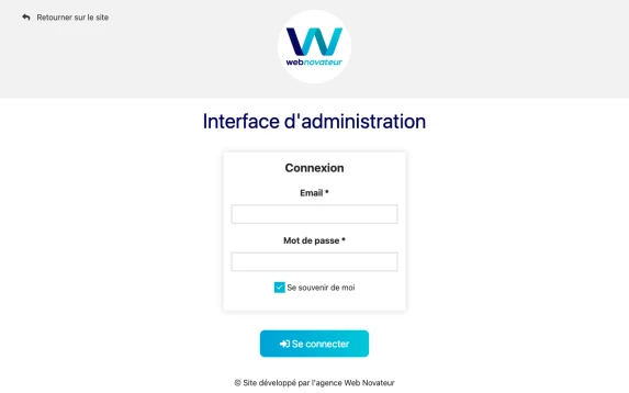 Formulaire de connexion